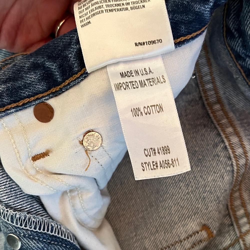 AGOLDE Riley High Rise Straight Crop Jeans 24 - Picture 4 of 4